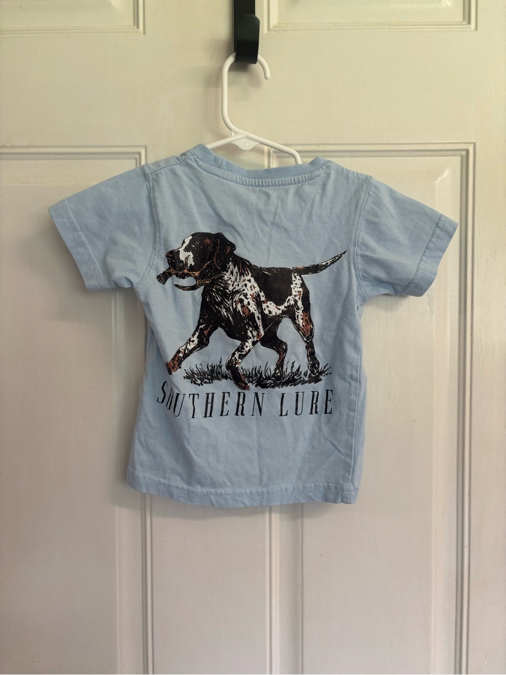 Size Y3 Southern Lure light blue German Shorthaired Pointer dog short sleeve tee - Picture 2 of 2